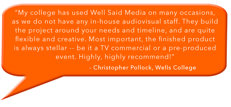Well Said Media Review by Christopher Pollock, Wells College